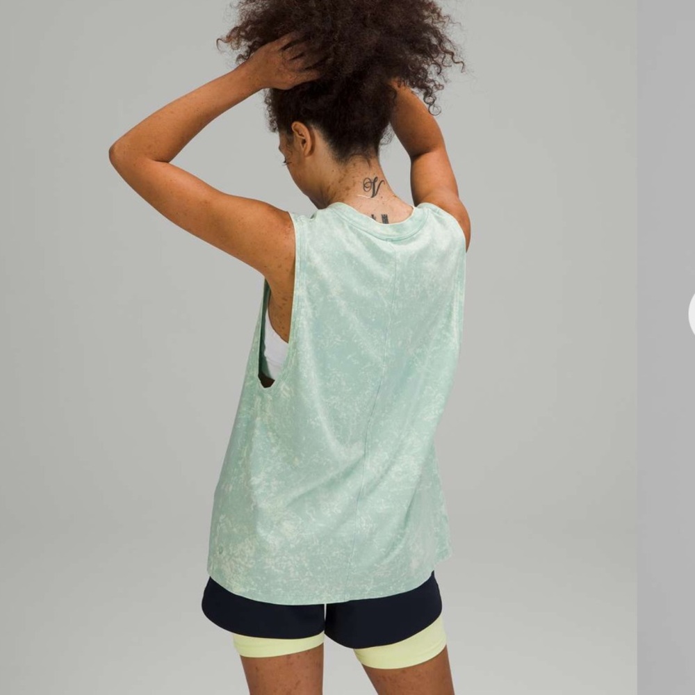 Lululemon - All Yours Tank Top Cloudy Wash Arctic Green